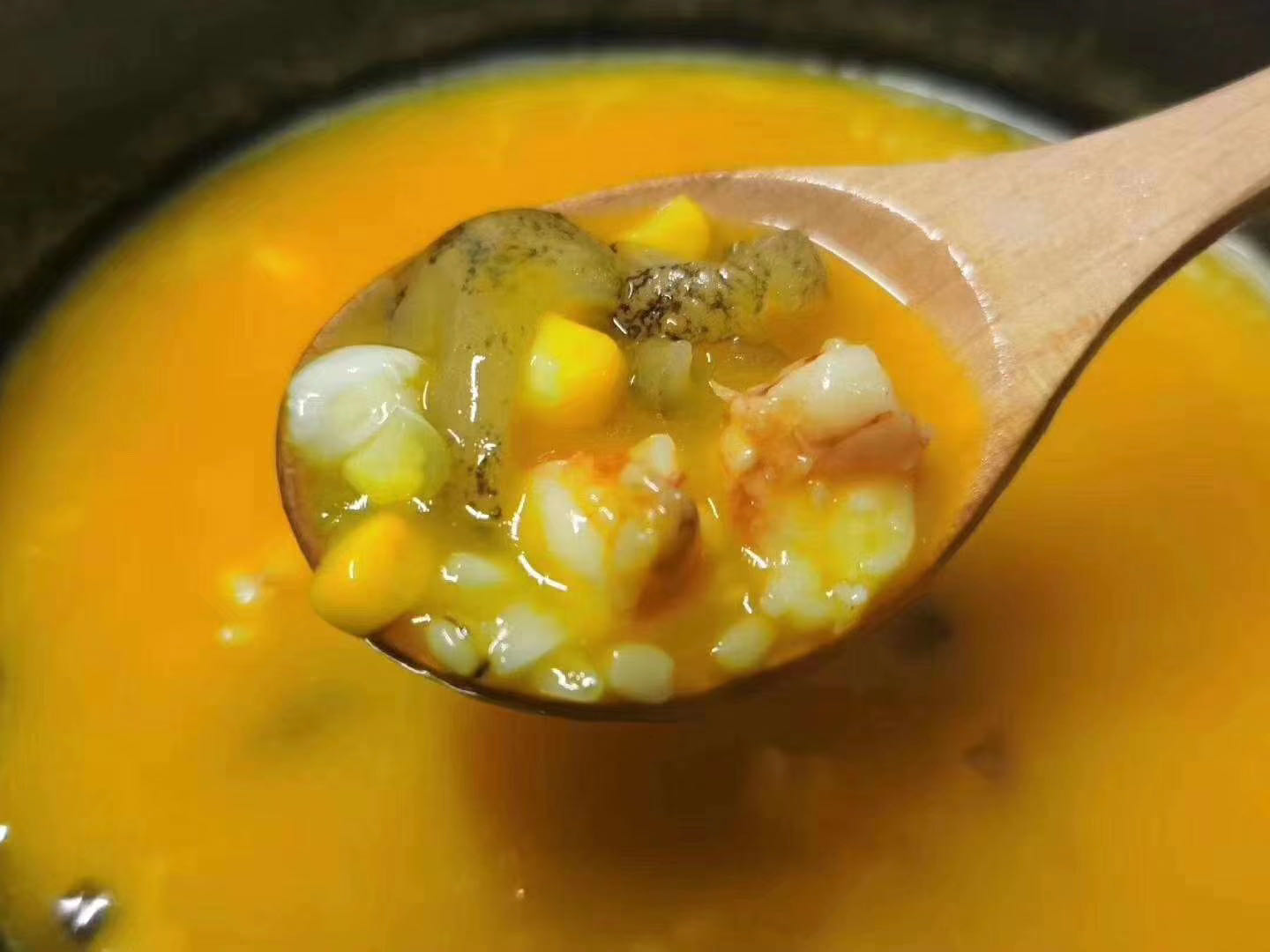趣边云即食杂粮海参虾煲